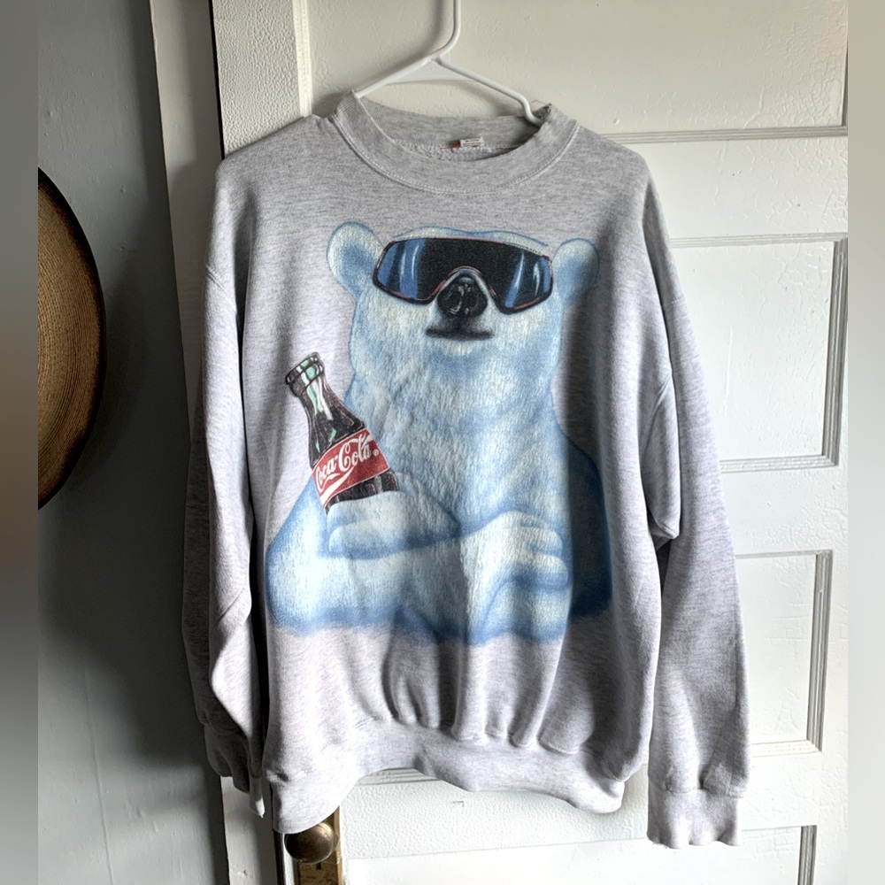 VINTAGE 90’s Coca Cola Sweatshirt Size Large